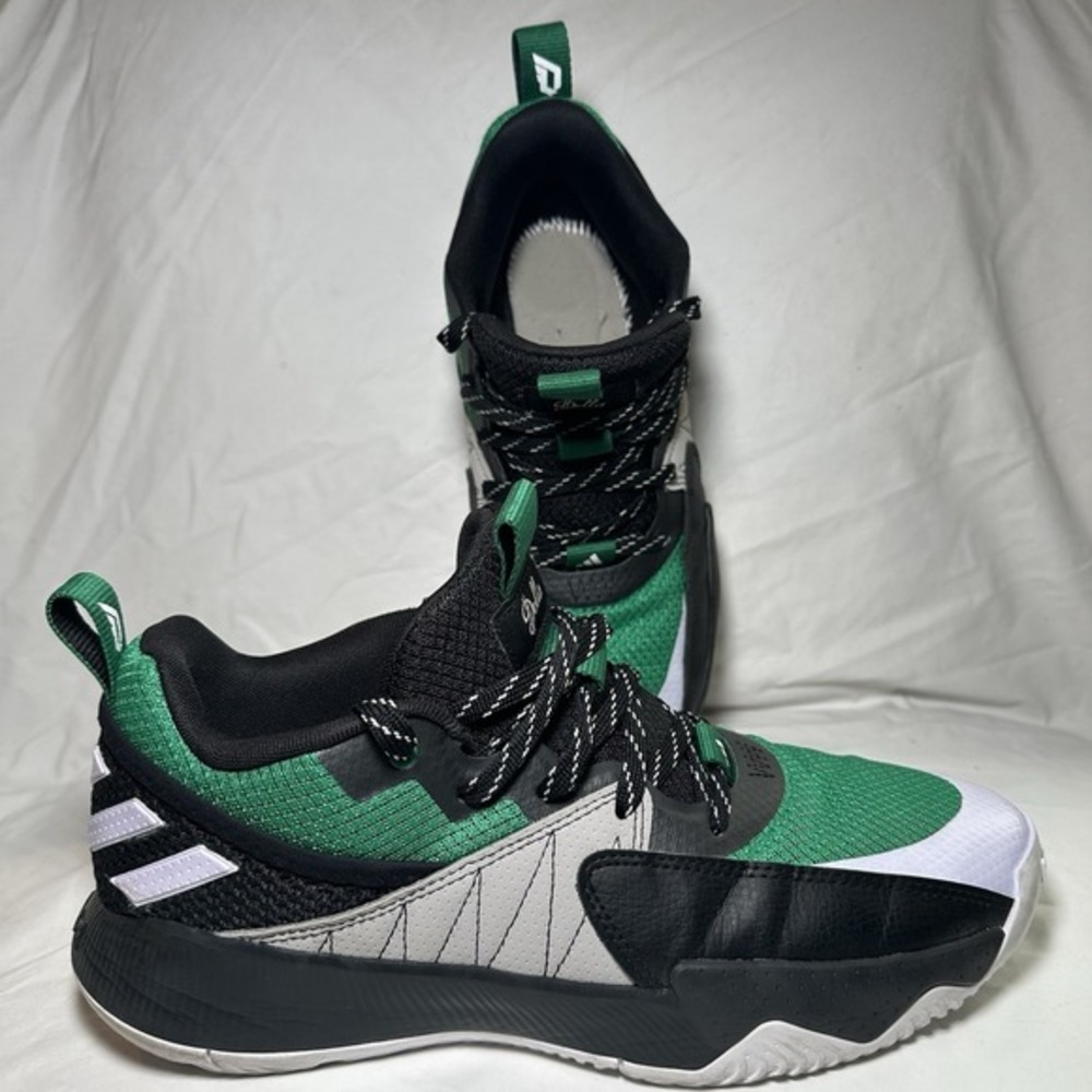 Adidas Dame 2 Certified Low Black Court Green Dolla Lillard Size 11 ID1808